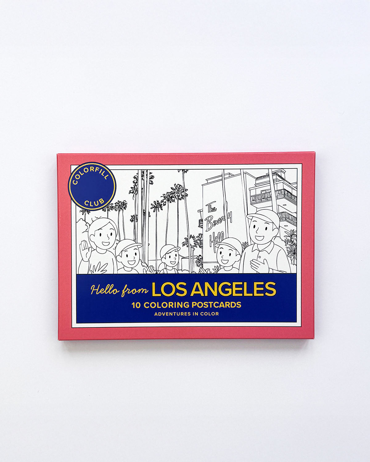 Los Angeles Colouring Postcard Set