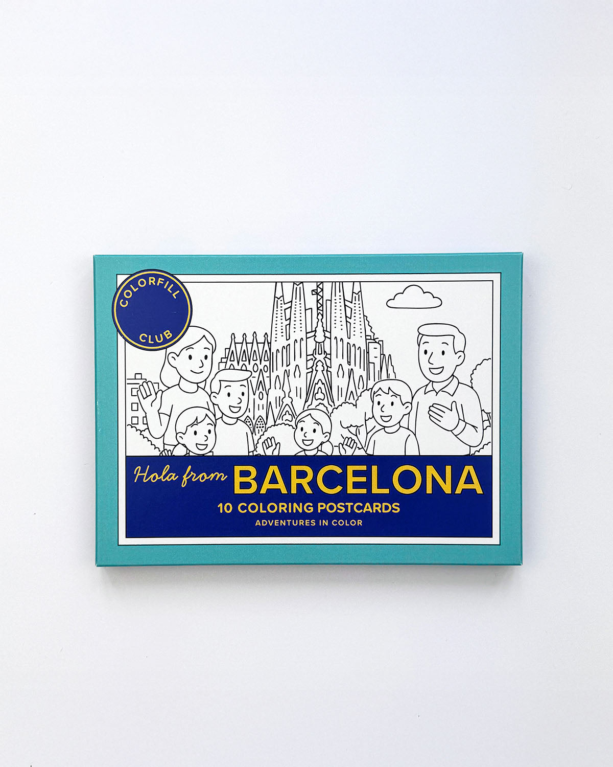 Barcelona Colouring Postcard Set