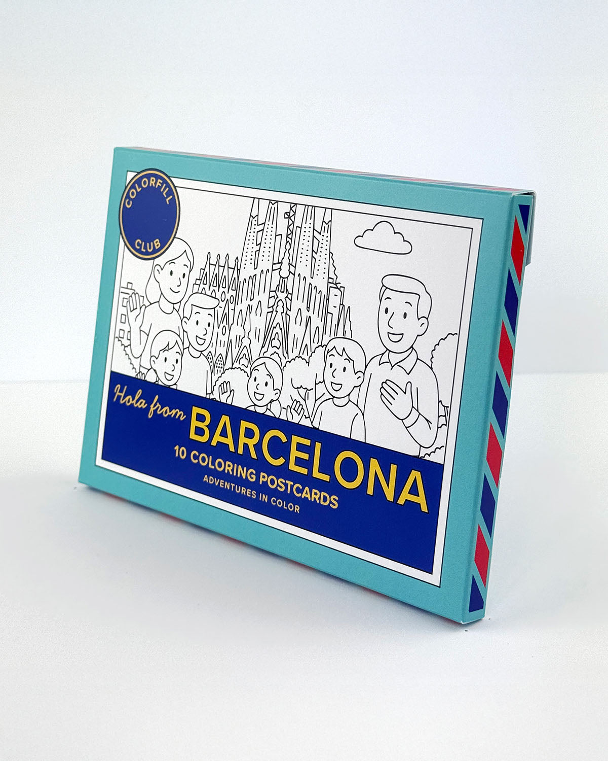 Barcelona Colouring Postcard Set