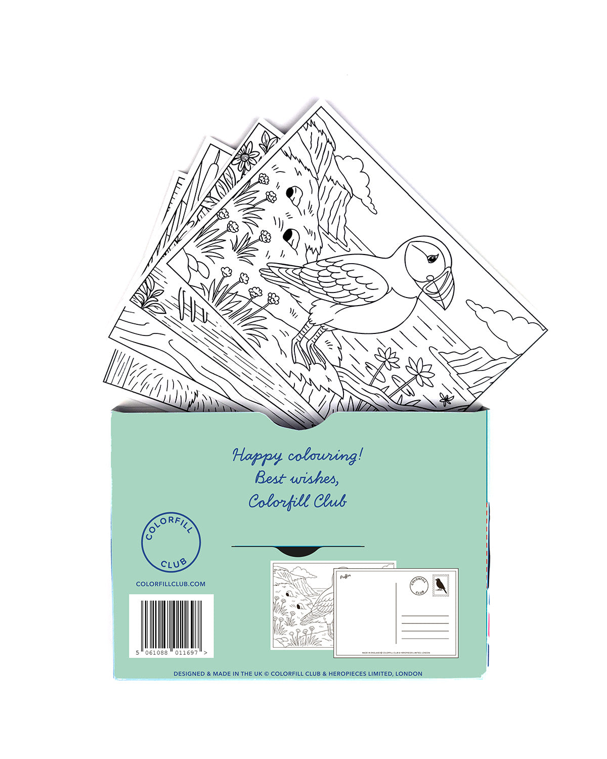 Birds Colouring Postcard Set