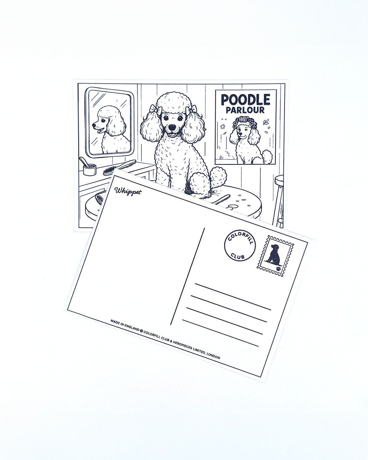Dogs Colouring Postcard Set