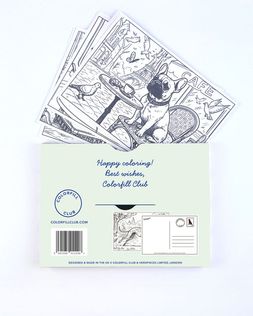 Dogs Colouring Postcard Set