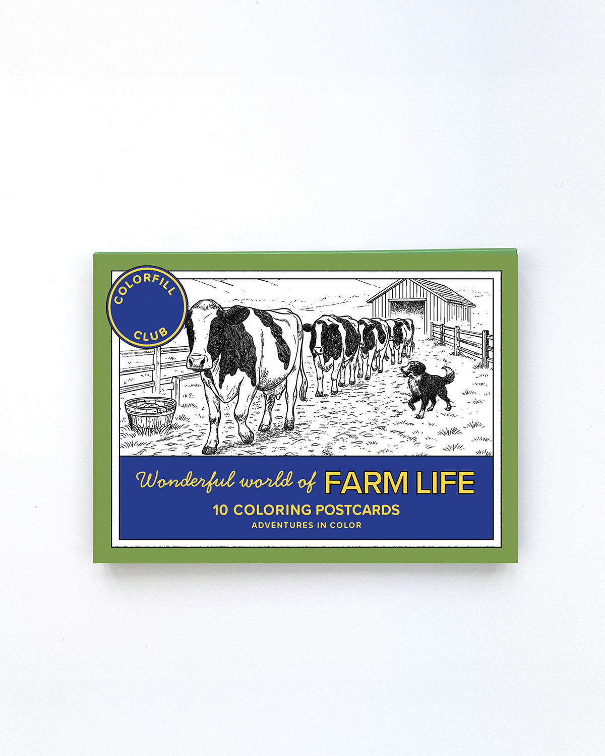 Farm Life Colouring Postcard Set