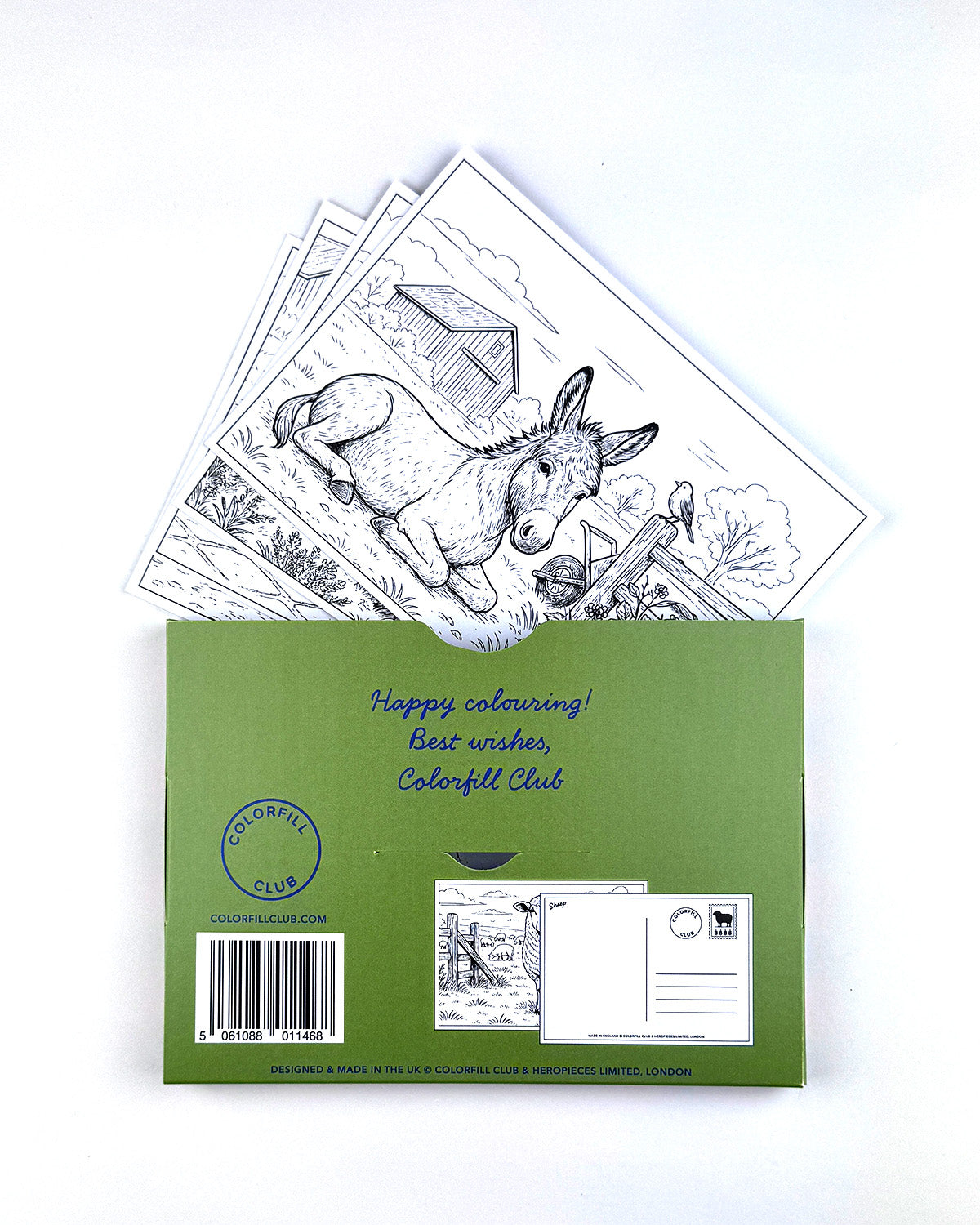 Farm Life Colouring Postcard Set