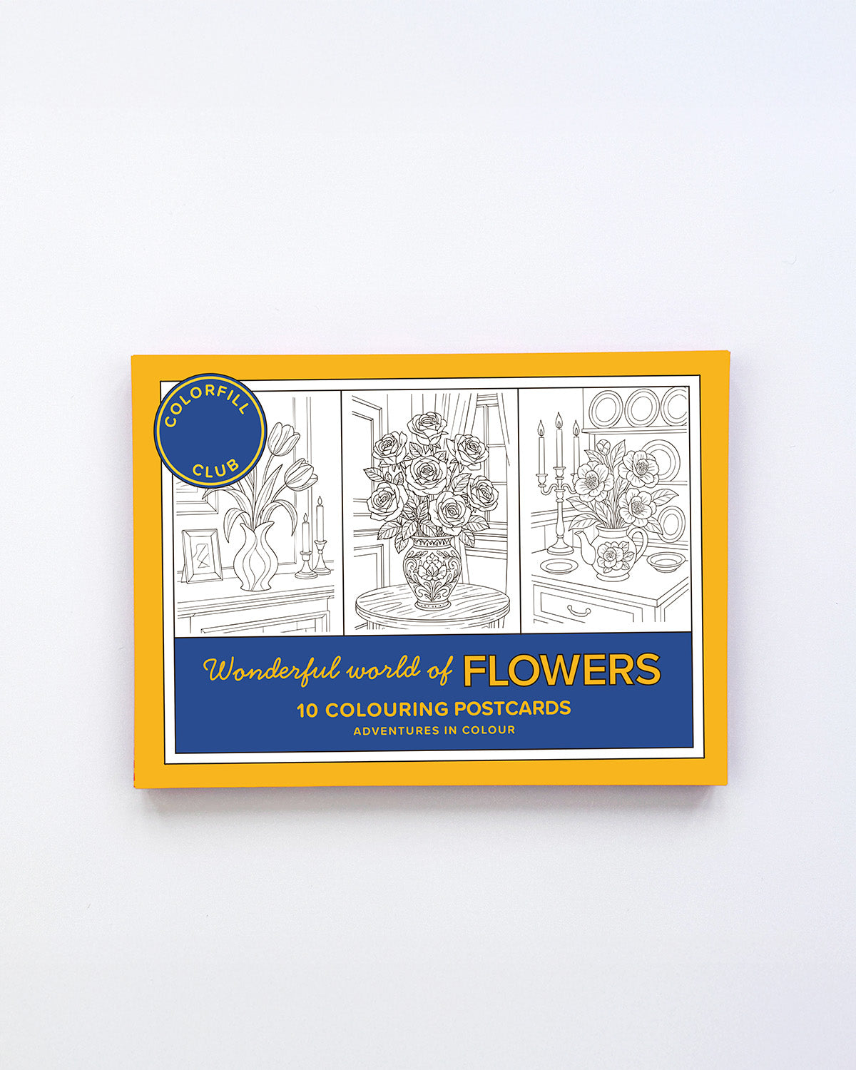 Flowers Colouring Postcard Set