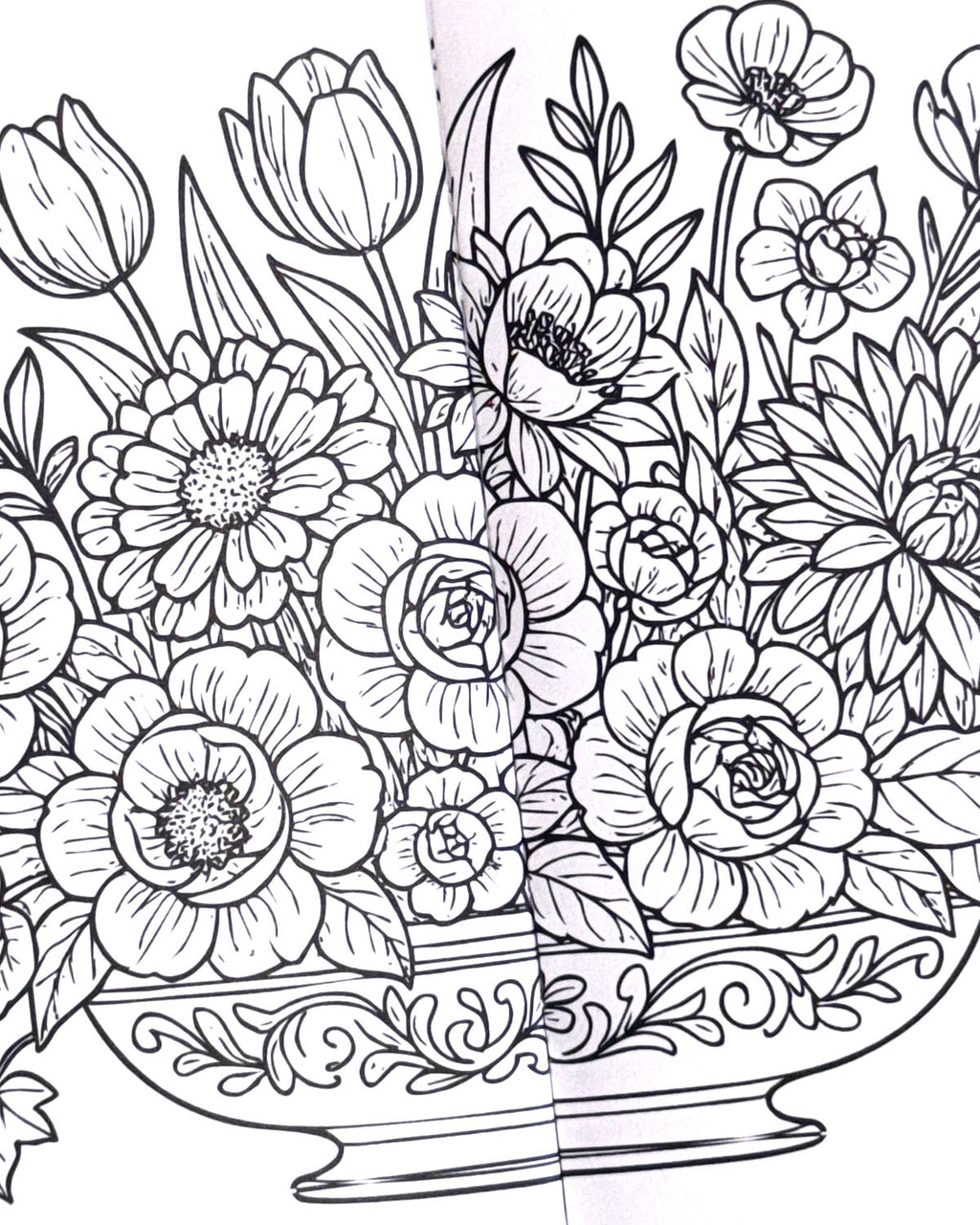 World of Flowers Colouring Book