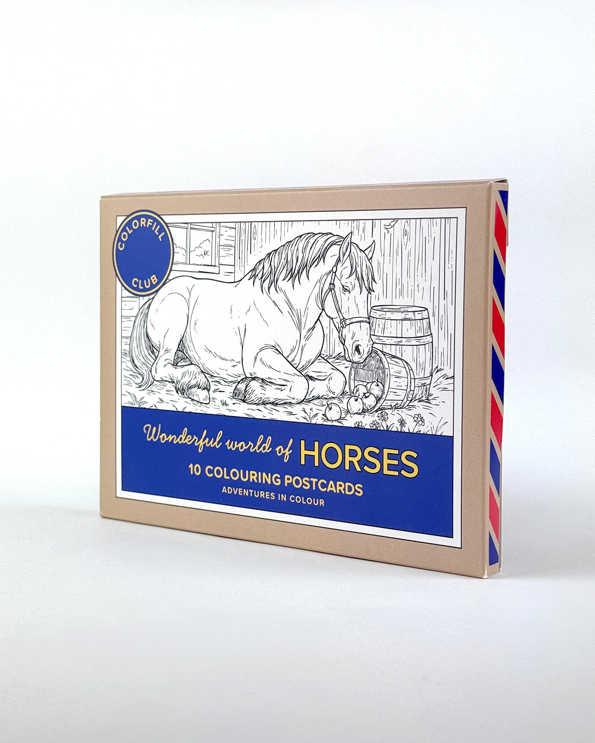 Horses Colouring Postcard Set