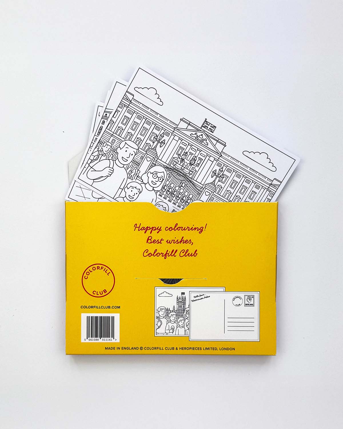 London Colouring Postcard Set