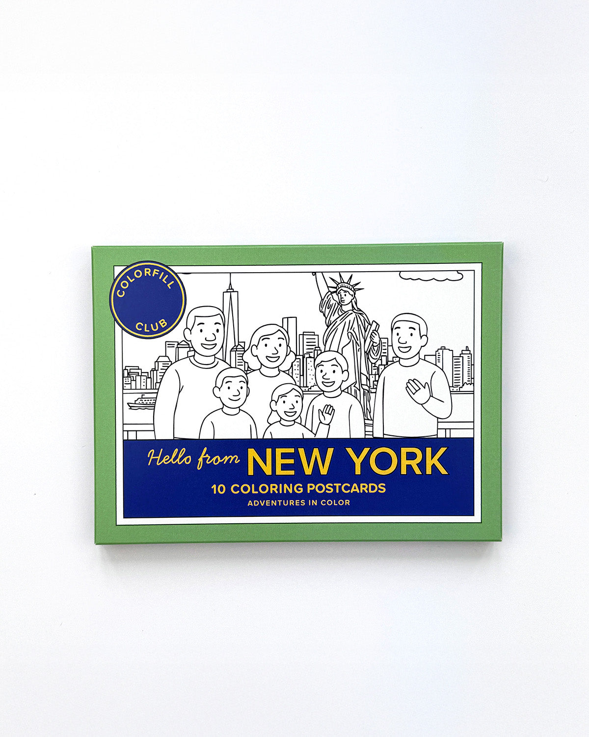 New York Colouring Postcard Set