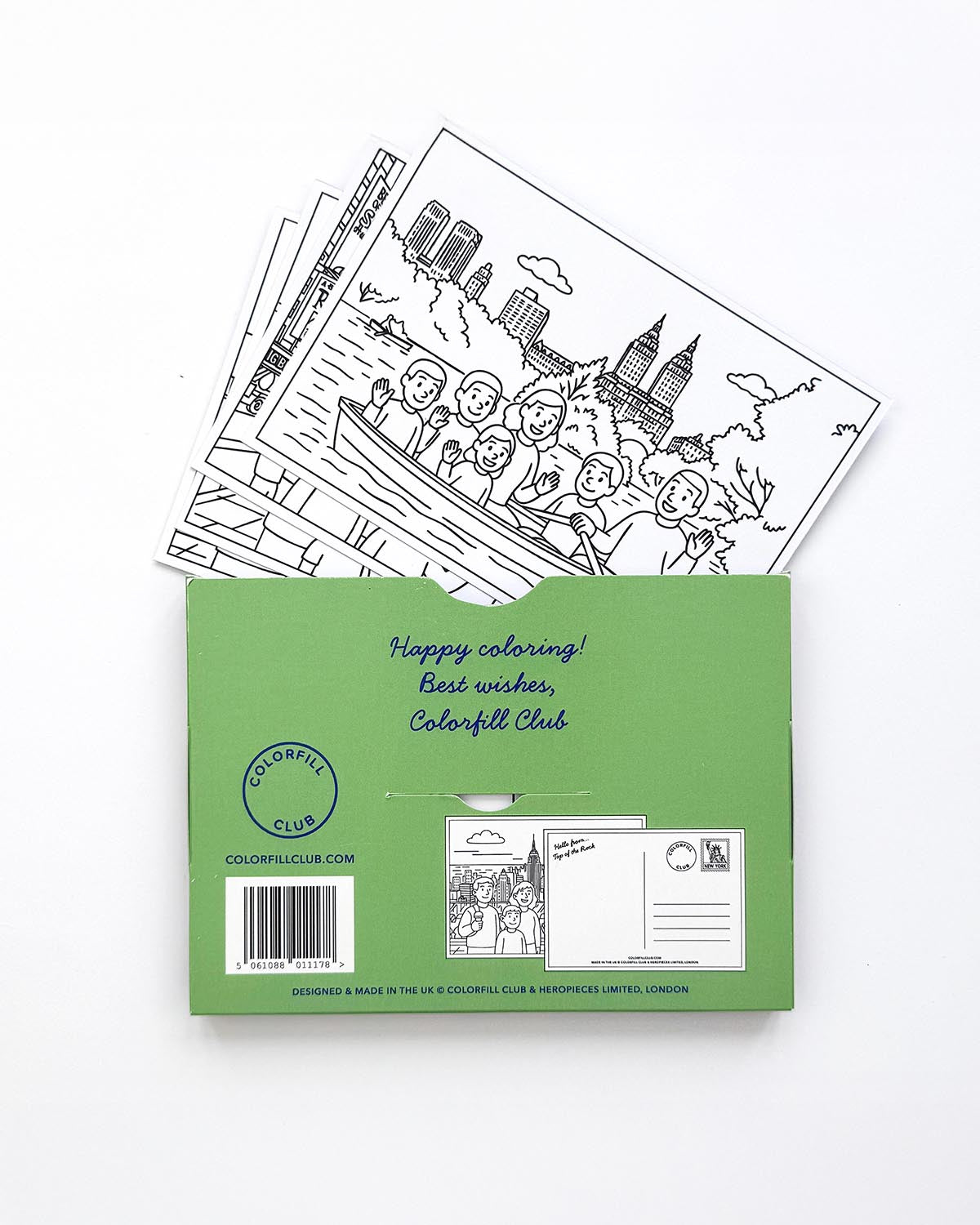New York Colouring Postcard Set
