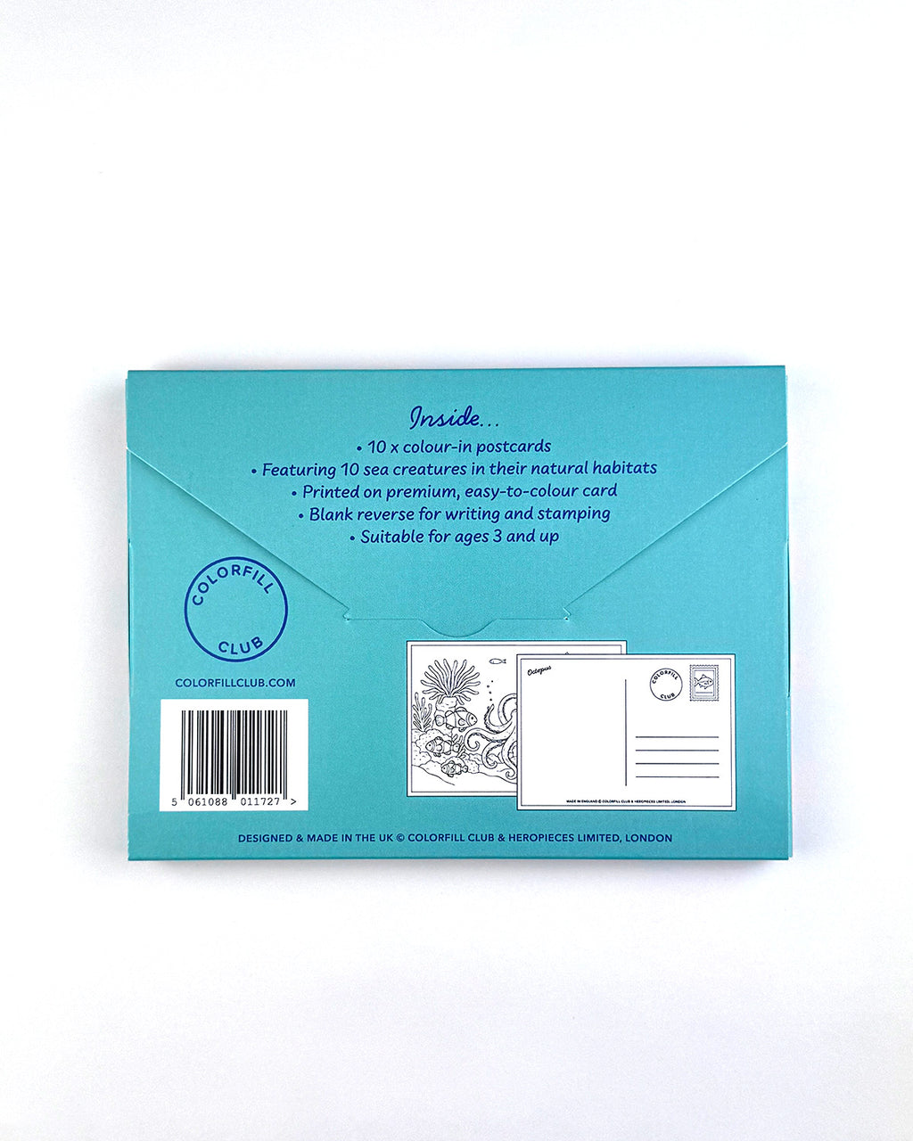 Sealife Colouring Postcard Set