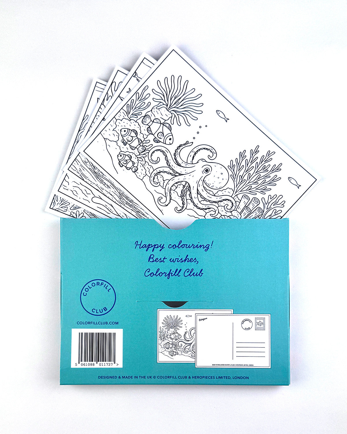 Sealife Colouring Postcard Set