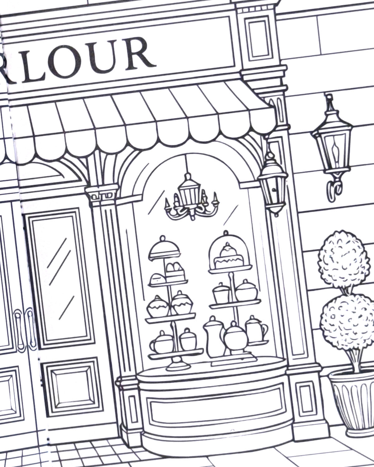 World of Shops Colouring Book